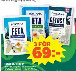 Stora Coop Fetaost/getost erbjuda