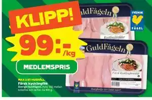 Färsk kycklingfilé, Medlemspris