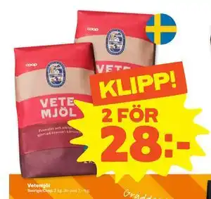 Stora Coop Vetemjöl erbjuda