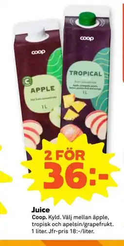 Stora Coop Juice erbjuda