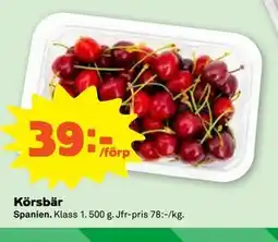 Stora Coop Körsbär erbjuda