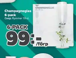 Stora Coop Champagneglas 6-pack erbjuda