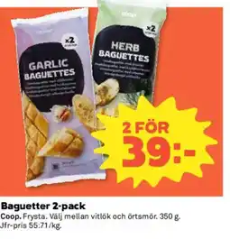 Coop Coop Baguetter 2-pack erbjuda
