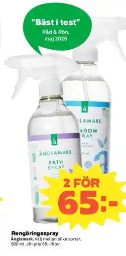 Coop Änglamark Rengöringsspray erbjuda