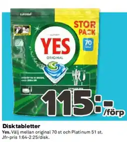 Coop Yes Disktabletter erbjuda