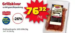 Extra Mjällby Stormarknad Scan Grillskivor erbjuda