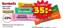 Extra Mjällby Stormarknad Barebells erbjuda
