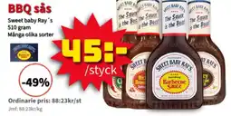 Extra Mjällby Stormarknad Sweet baby Ray's BBQ sås erbjuda