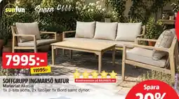 Bauhaus Soffgrupp ingmarsö natur erbjuda