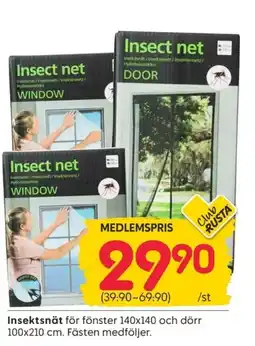 Rusta Insektsnät erbjuda