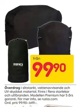 Rusta Överdrag erbjuda