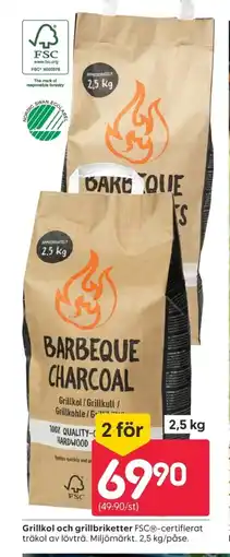 Rusta Grillkol och grillbriketter erbjuda
