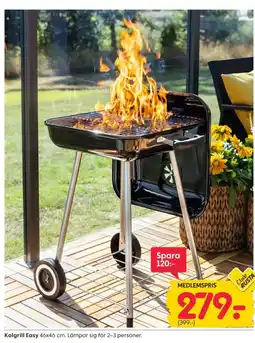 Rusta Kolgrill Easy erbjuda