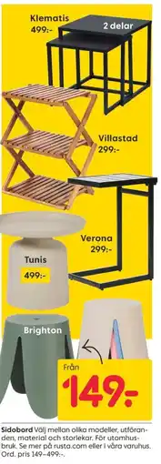 Rusta Sidobord erbjuda
