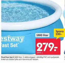 Rusta Pool Fast Set 2 erbjuda