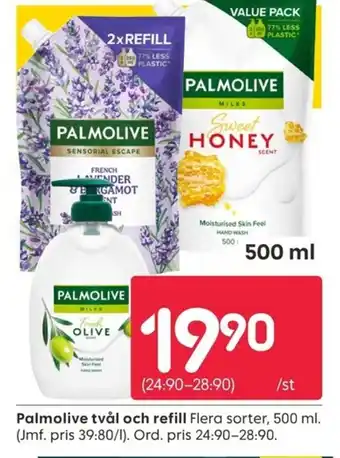 Rusta Palmolive tvål och refill erbjuda