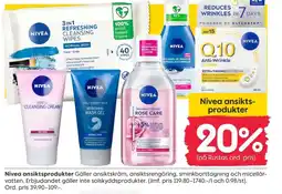 Rusta Nivea ansiktsprodukter erbjuda