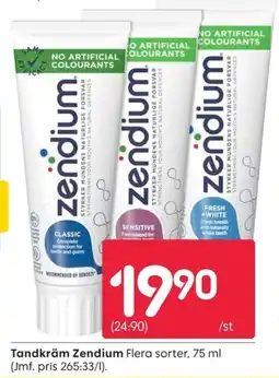 Rusta Tandkräm Zendium erbjuda