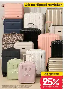 Rusta Resväskor erbjuda