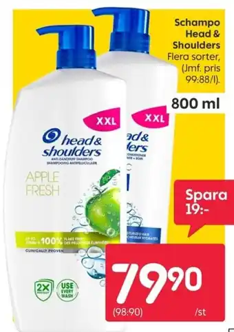 Rusta Schampo Head & Shoulders erbjuda