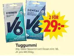 Matöppet Tuggummi erbjuda
