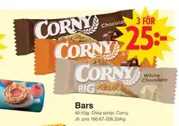 Matöppet Bars erbjuda