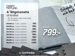 thansen 4/ Tältgolvsmatta erbjuda