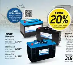 thansen 20% PÅ UTVALDA BATTERIER FÖR BÅT/CAMPING erbjuda