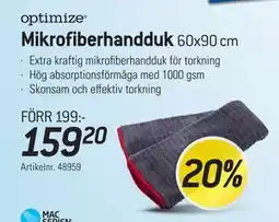 thansen Mikrofiberhandduk erbjuda
