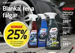 thansen 25% PÅ UTVALDA SONAX FÄLGRENGÖRINGSPRODUKTER erbjuda