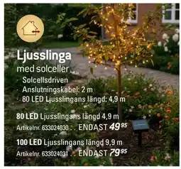 thansen Ljusslinga erbjuda