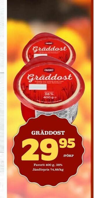 Bonum Matmarknad Gräddost erbjuda