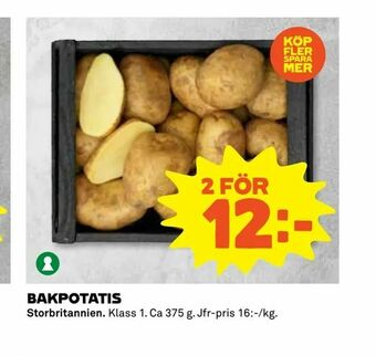 Coop Extra Bakpotatis erbjuda