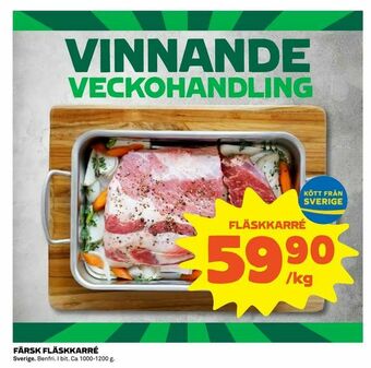 Coop Extra Färsk fläskkarré erbjuda