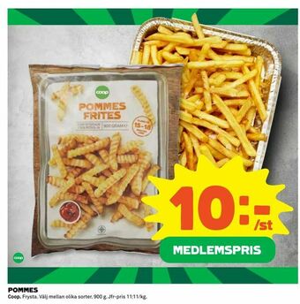Coop Extra POMMES erbjuda