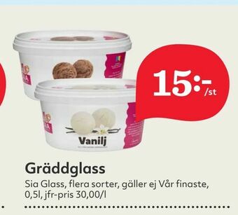 Hemköp Gräddglass erbjuda