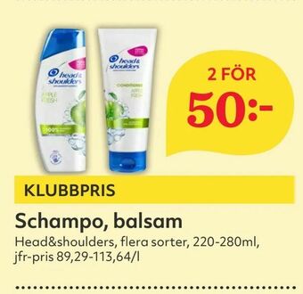 Hemköp Schampo, balsam erbjuda