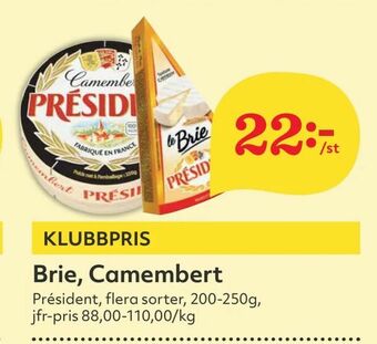 Hemköp Brie, Camembert erbjuda