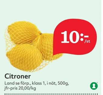 Hemköp Citroner erbjuda