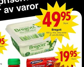 Matöppet Bregott erbjuda