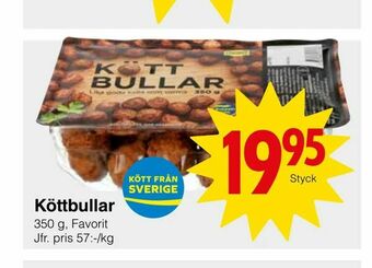 Matöppet Köttbullar erbjuda