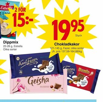 Matöppet Chokladkakor erbjuda