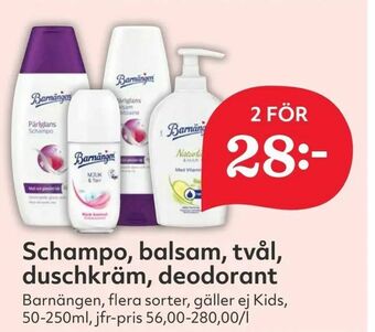Hemköp Schampo, balsam, tvål, duschkräm, deodorant erbjuda