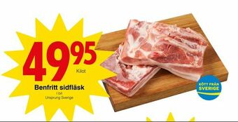 Matöppet Benfritt sidfläsk erbjuda