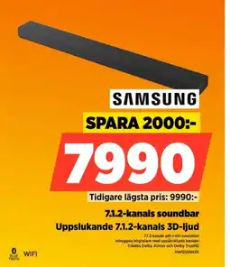 Power Samsung 7.1.2-kanals soundbar uppslukande 7.1.2-kanals 3d-ljud erbjuda