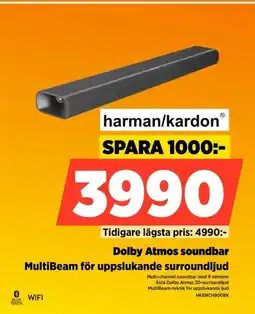 Power Harman/kardon dolby atmos soundbar multibeam för uppslukande surroundljud erbjuda
