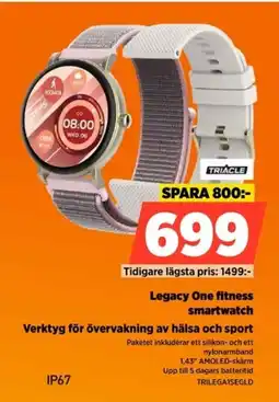 Power TRIACLE Legacy One fitness smartwatch Verktyg för övervakning av hälsa och sport erbjuda