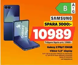 Power Samsung galaxy z flip7 256gb vikbar 6,9" display erbjuda