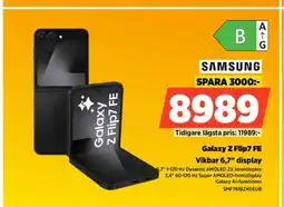 Power Samsung galaxy z flip7 fe vikbar 6,7" display erbjuda