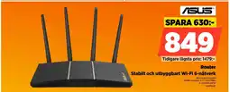 Power ASUS Router Stabilt och utbyggbart Wi-Fi 6-nätverk erbjuda
